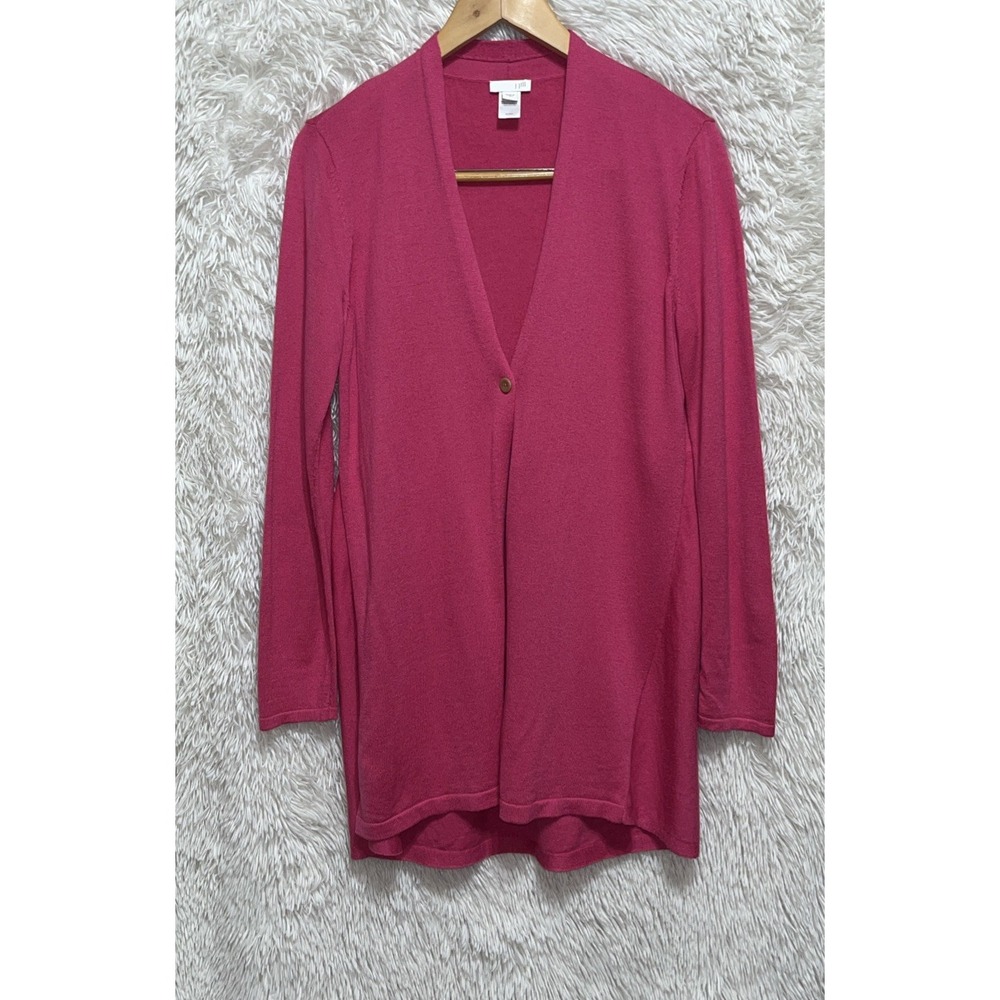 J. Jill‎ 1-Button Wool Blend Cardigan Sweater Size Small
